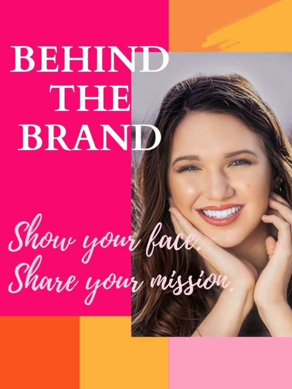 Glow Up Collection design template with woman and bright colors